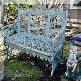 L11. Cast iron bench.